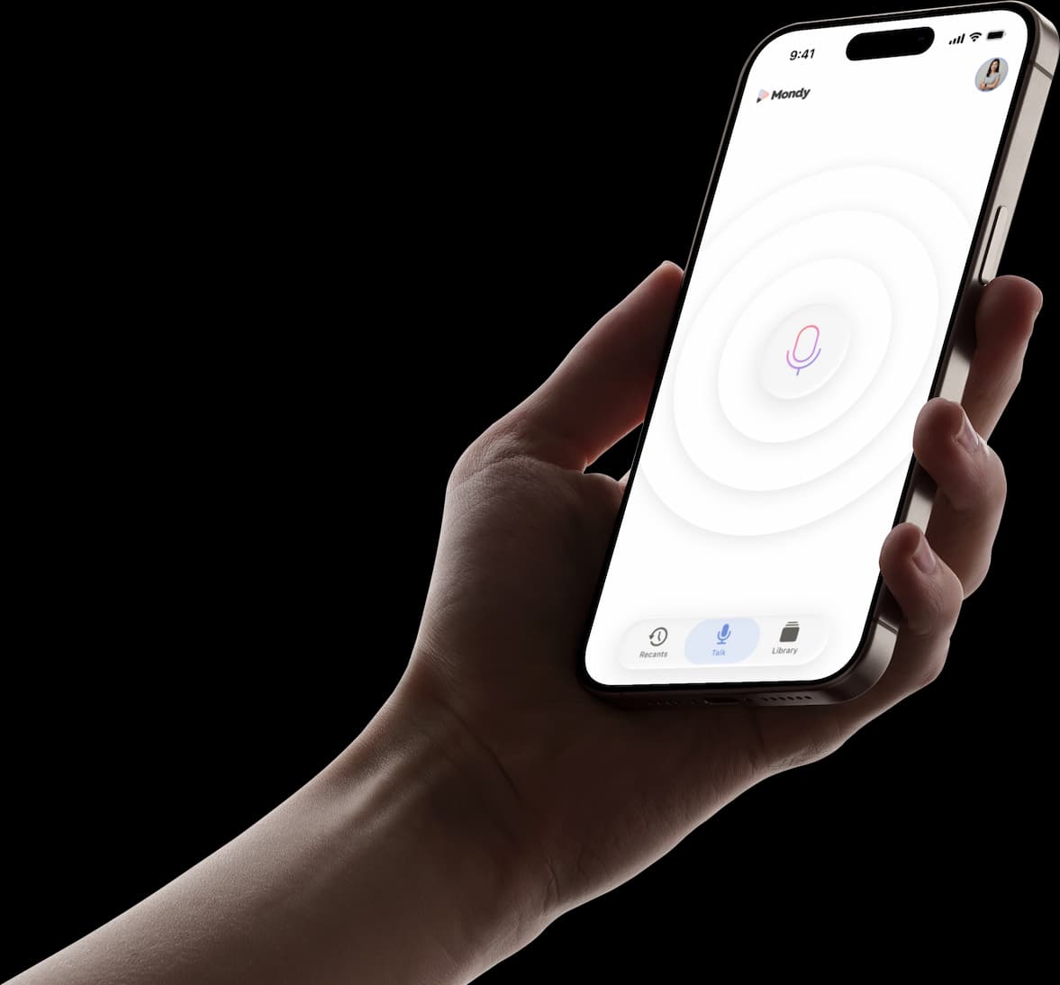 Hand holding a smartphone